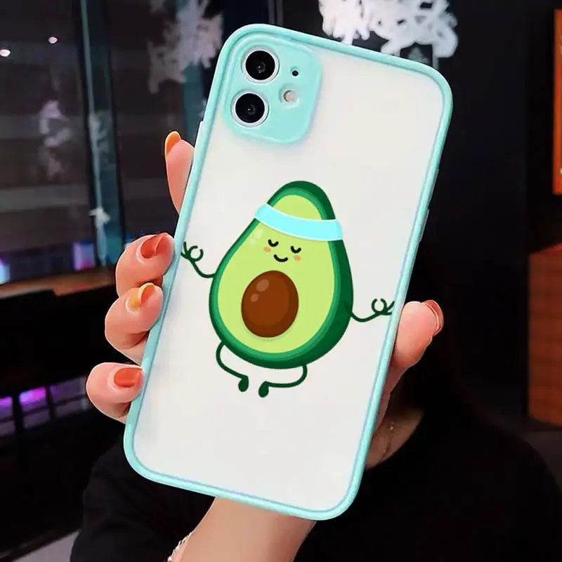 Cute cartoon aguacate Fitness fruit Phone Cases Matte Transparent For iPhone 12 Mini 11 Pro XR XS Max 7 8 Plus
Cute cartoon aguacate Fitness fruit Phone Cases Matte Transparent For iPhone 12 Mini 11 Pro XR XS Max 7 8 Plus