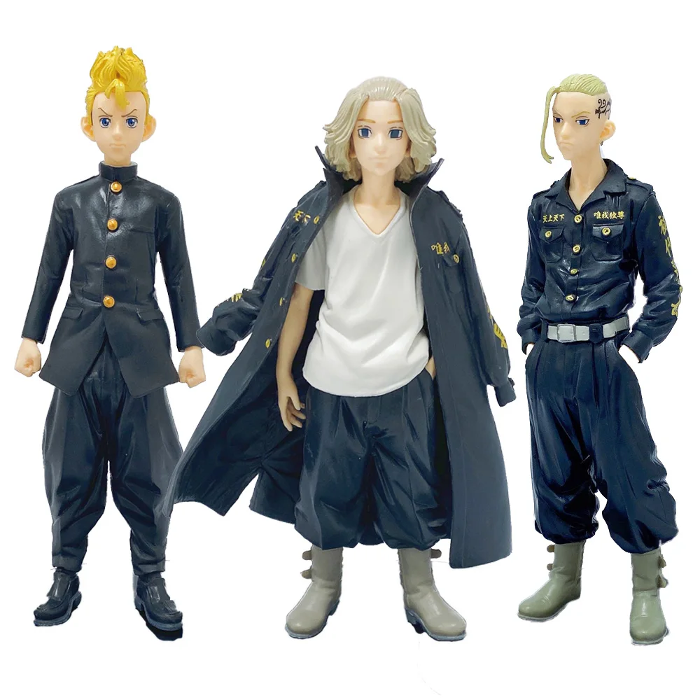 16-18cm Anime Tokyo Revengers Action Figures Sano Manjirou Matsuno Chifuyu Ryuuguuji Ken PVC Figures Collectible Model Toys Doll
16-18cm Anime Tokyo Revengers Action Figures Sano Manjirou Matsuno Chifuyu Ryuuguuji Ken PVC Figures Collectible Model Toys Doll