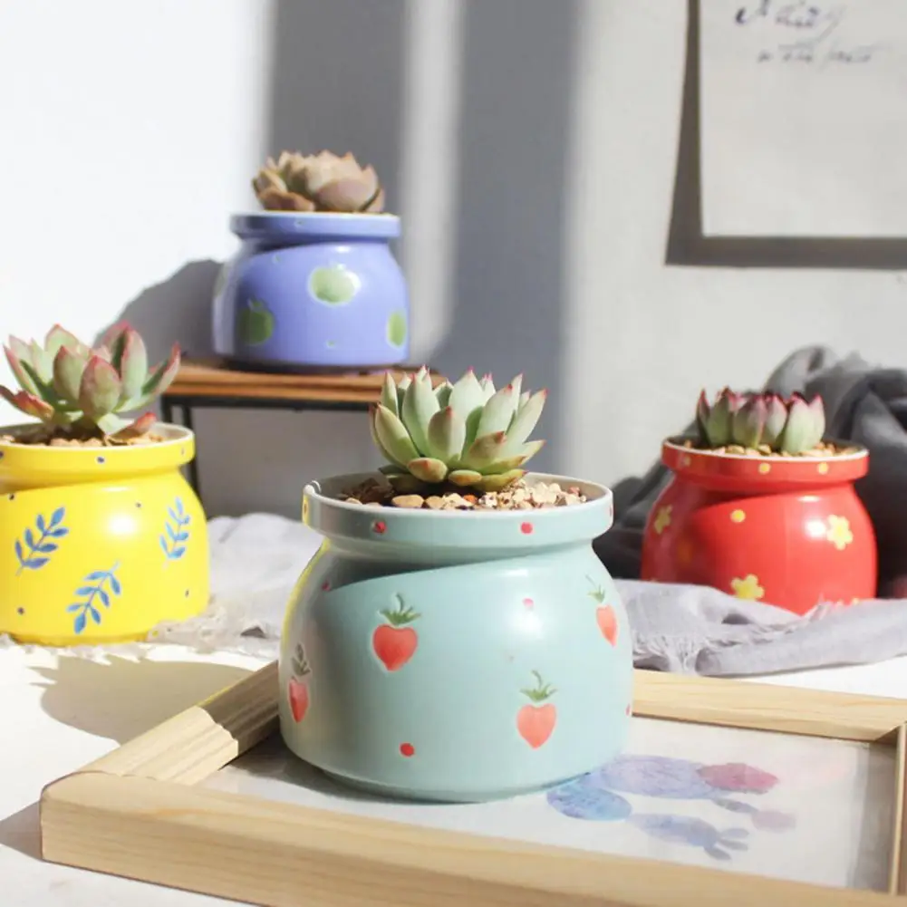 Ceramic Plant Pot Hand Painted Flower Fruits Series Flowerpot Cute Ceramic Flower Pattern Planter Garden Succulent Succulent
Ceramic Plant Pot Hand Painted Flower Fruits Series Flowerpot Cute Ceramic Flower Pattern Planter Garden Succulent Succulent