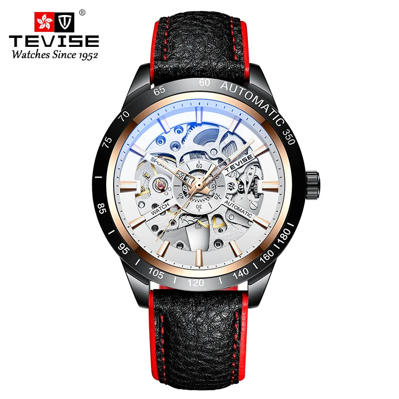 TEVISE Swiss Genuine Genuine Leather Men's Hollow Tourbillon Mechanical Automatic Business Dress Watch Diver Watch Automatic
TEVISE Swiss Genuine Genuine Leather Men's Hollow Tourbillon Mechanical Automatic Business Dress Watch Diver Watch Automatic
