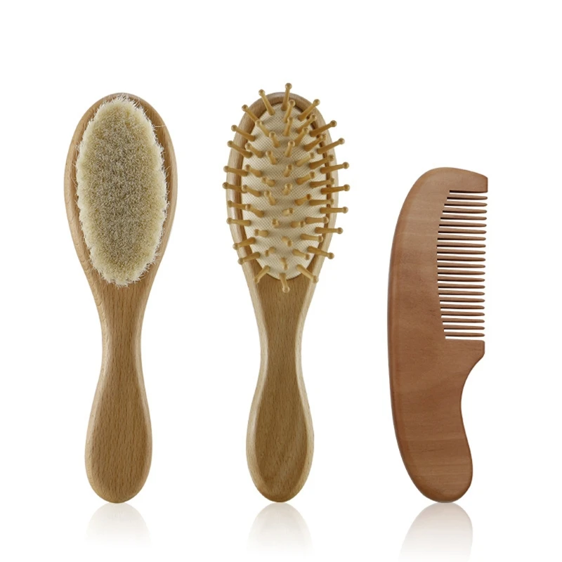 2021 3Pcs Baby Hairbrush and Comb Set Newborn Natural Wool Comb Hair Brush Infant Head Massager Baby Registry Gift Shipping
2021 3Pcs Baby Hairbrush and Comb Set Newborn Natural Wool Comb Hair Brush Infant Head Massager Baby Registry Gift Shipping