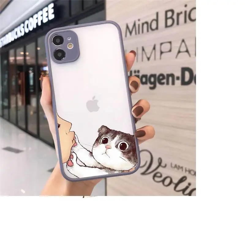 No Kisses cute Cat Phone Cases matte transparent For iphone 7 8 11 12 plus mini x xs xr pro max cover
No Kisses cute Cat Phone Cases matte transparent For iphone 7 8 11 12 plus mini x xs xr pro max cover