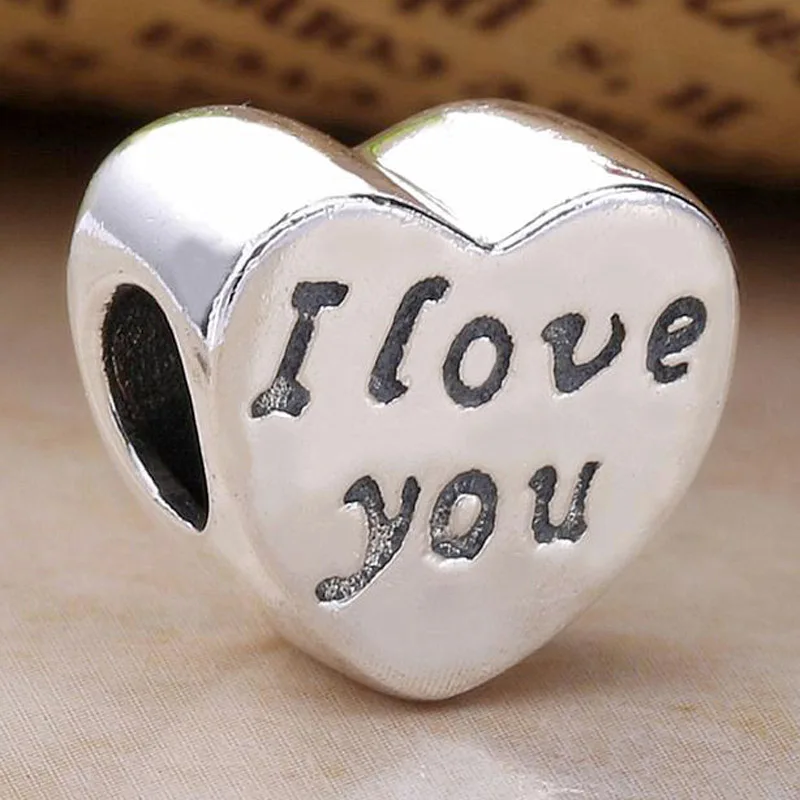 New 925 Sterling Silver Charm Smooth Love Heart Words of I Love You Bead Fit Original Bracelet Necklace DIY Jewelry
New 925 Sterling Silver Charm Smooth Love Heart Words of I Love You Bead Fit Original Bracelet Necklace DIY Jewelry