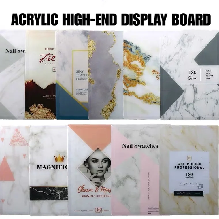 96/120/128/168/180 Color Nail Gel Polish Display Card Board DIY Salon Manicure Tools with False Nail Tips Acrylic Storage Book
96/120/128/168/180 Color Nail Gel Polish Display Card Board DIY Salon Manicure Tools with False Nail Tips Acrylic Storage Book