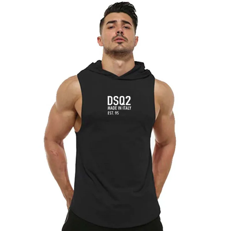 2021 European and American summer new style DSQ2 vest men's cotton hooded fitness vest running vest training suit DSQUARED2
2021 European and American summer new style DSQ2 vest men's cotton hooded fitness vest running vest training suit DSQUARED2