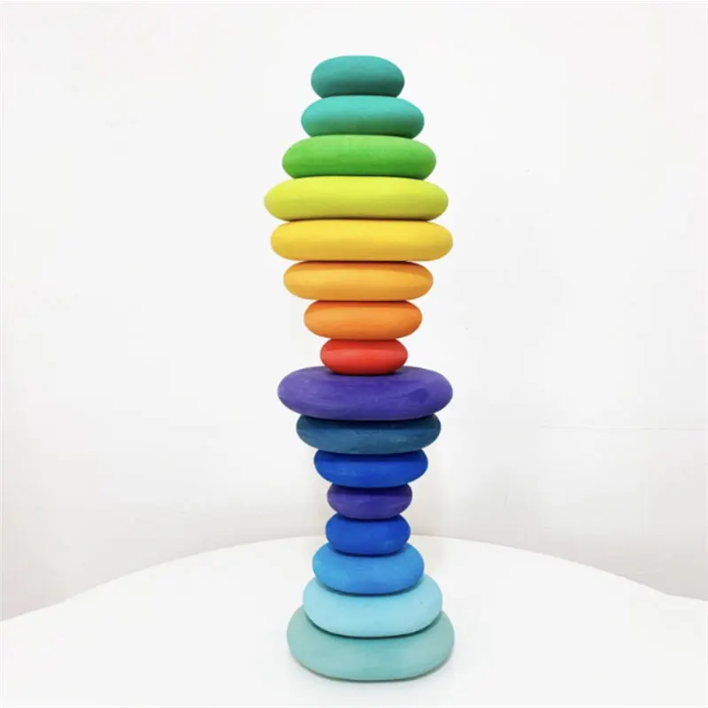 Wooden Rainbow Stacking Toys Nordic Style Natural Wood Balance Blocks Kids Creative Jenga Stone Heart Blocks Educational Toys
Wooden Rainbow Stacking Toys Nordic Style Natural Wood Balance Blocks Kids Creative Jenga Stone Heart Blocks Educational Toys