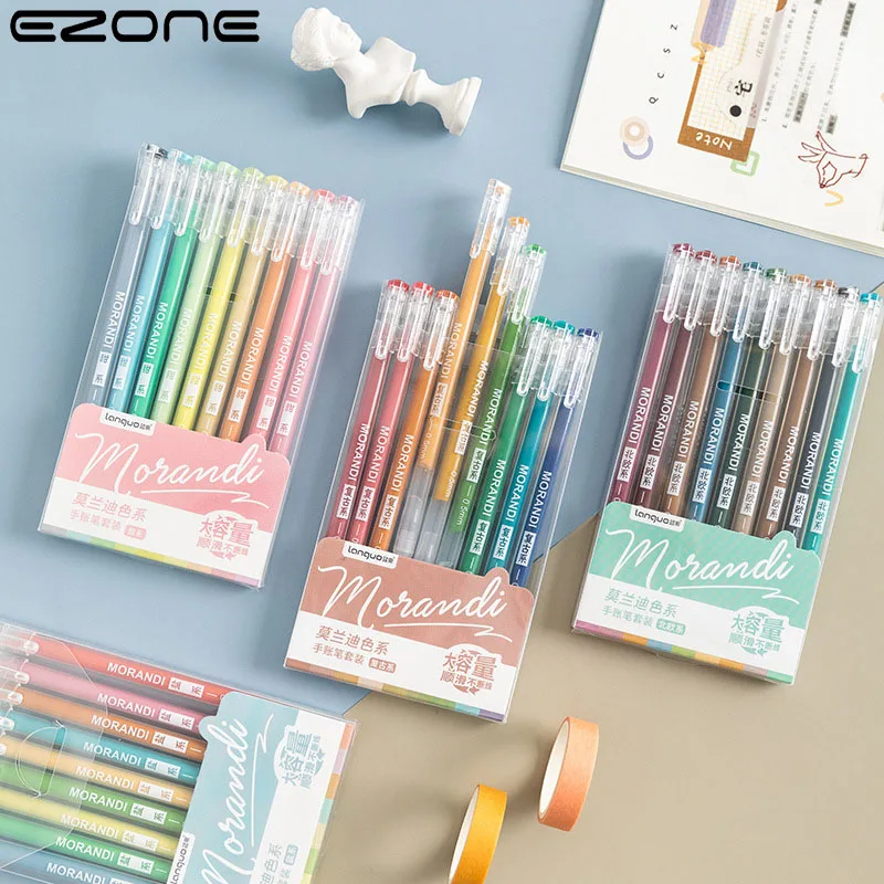 EZONE 9pcs Morandi Gray Pens Set Multi Color Gel Ink Pens School Stationery Vintage Marker Liner 0.5mm Ballpoint Gift Office
EZONE 9pcs Morandi Gray Pens Set Multi Color Gel Ink Pens School Stationery Vintage Marker Liner 0.5mm Ballpoint Gift Office