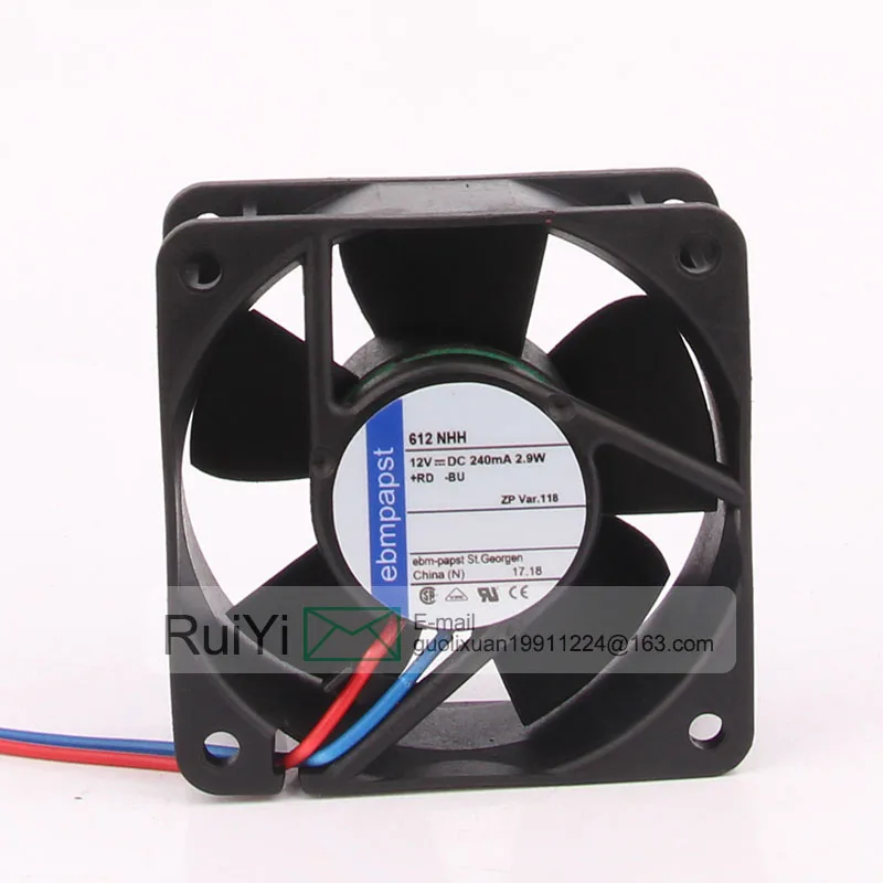 Ebmpapst 612NHH 6025 60X60X25mm 6CM 12V 0.24A Ball Baring Video Card Gamer Cabinet Cpu Cooler Thermal Paste Ryzen Cooling Fan
Ebmpapst 612NHH 6025 60X60X25mm 6CM 12V 0.24A Ball Baring Video Card Gamer Cabinet Cpu Cooler Thermal Paste Ryzen Cooling Fan