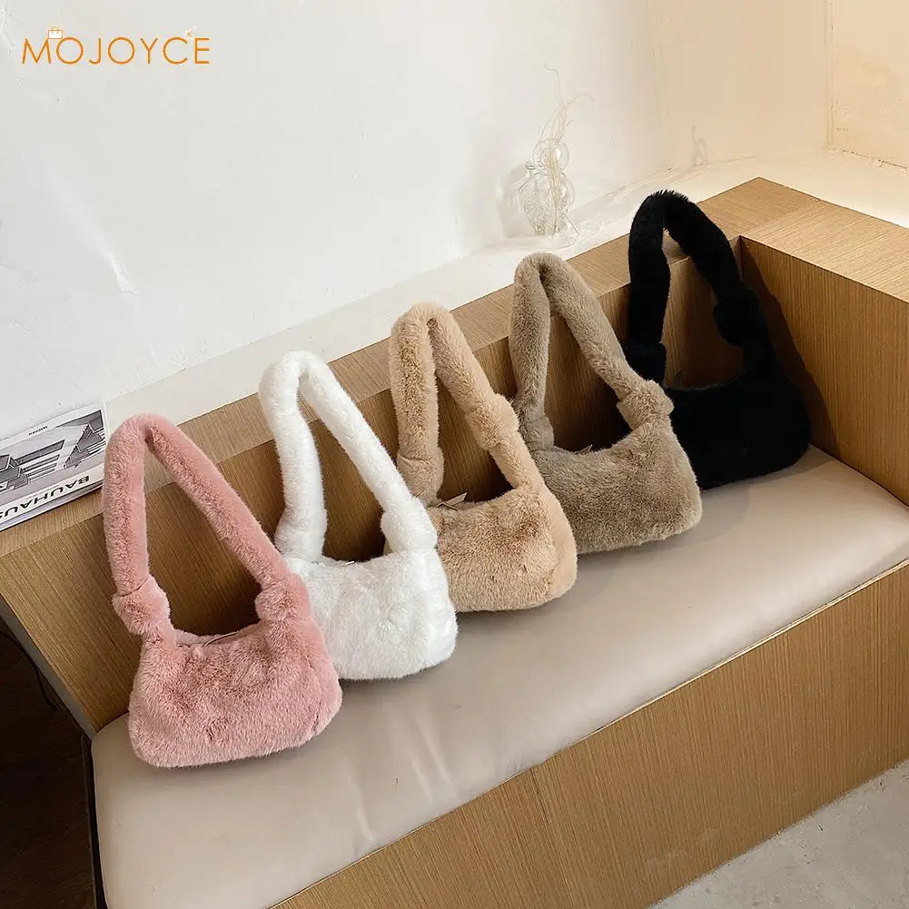 Fashion Solid Color Shoulder Underarm Bag Women Plush Soft Autumn Winter Fashion Fluffy Female Totes Handbag
Fashion Solid Color Shoulder Underarm Bag Women Plush Soft Autumn Winter Fashion Fluffy Female Totes Handbag