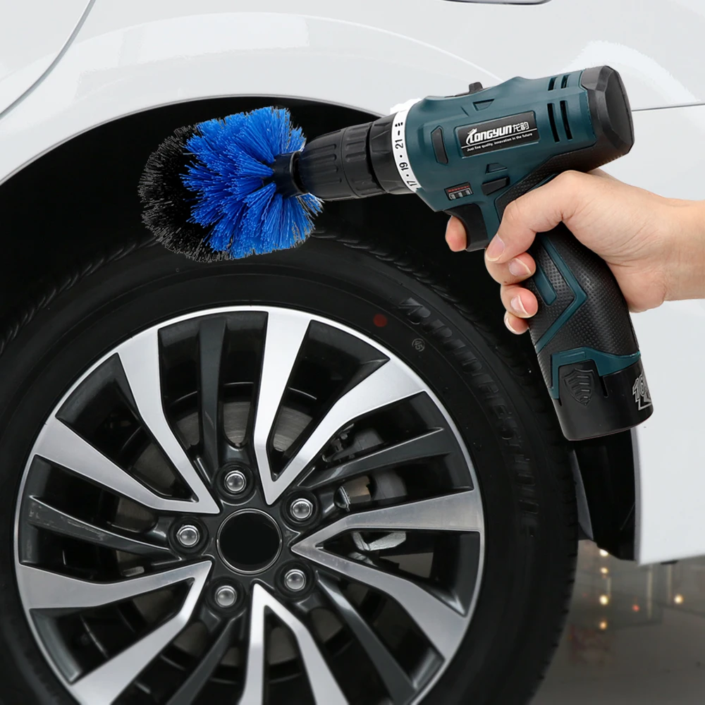Cleaning Tool Hard Bristle Car Auto Care 3pcs/set Car Brush Auto Detailing Drill Scrubber Brush Kit 
Cleaning Tool Hard Bristle Car Auto Care 3pcs/set Car Brush Auto Detailing Drill Scrubber Brush Kit