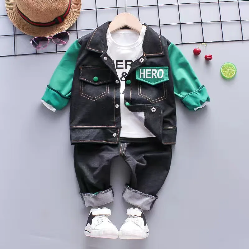 Rebirth Toddler Baby Suit Anime Denim Shirt 3 Piece Long Sleeve Casual Suit Suitable for Autumn and Winter Fashion Clothes
Rebirth Toddler Baby Suit Anime Denim Shirt 3 Piece Long Sleeve Casual Suit Suitable for Autumn and Winter Fashion Clothes