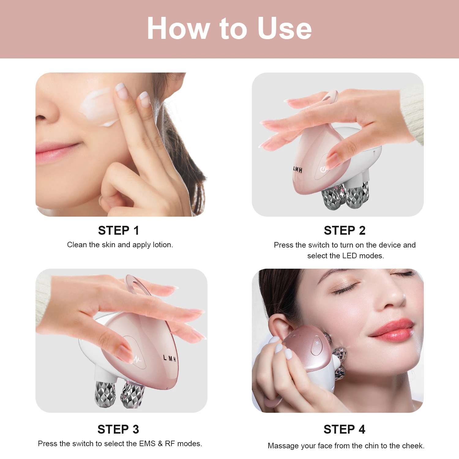 5 in 1 Facial Massager RF EMS with 4D Massage Head Home Use Facial Device Promote Face Cream Absorption 5 Light Color Modes
5 in 1 Facial Massager RF EMS with 4D Massage Head Home Use Facial Device Promote Face Cream Absorption 5 Light Color Modes