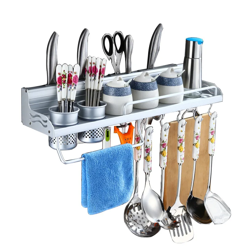Space Aluminum Kitchen Storage Holders & Racks Kitchen Shelf Holder Tool Flavoring Rack Spice Rack Wall Mounted F
Space Aluminum Kitchen Storage Holders & Racks Kitchen Shelf Holder Tool Flavoring Rack Spice Rack Wall Mounted F