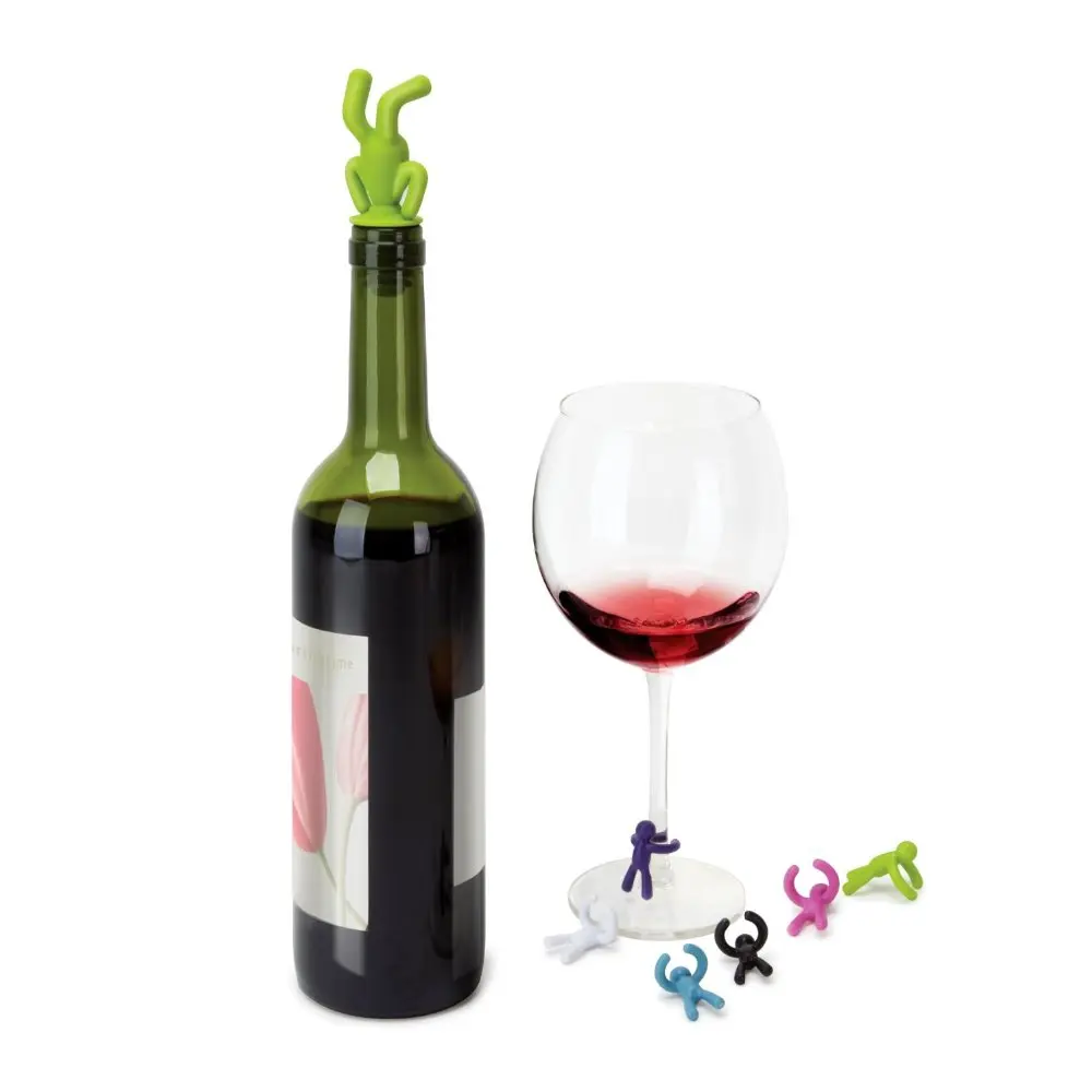 A Pack Of 7 Pieces Food Grade Silicone Wine Stopper Fresh Lids Bottle Cap With Glass Markers
A Pack Of 7 Pieces Food Grade Silicone Wine Stopper Fresh Lids Bottle Cap With Glass Markers