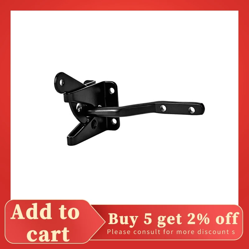 Self Locking Gate Latch Automatic Gravity Lever Fence Gate Lock for Wood Fence Gate Door Latches Steel Black
Self Locking Gate Latch Automatic Gravity Lever Fence Gate Lock for Wood Fence Gate Door Latches Steel Black