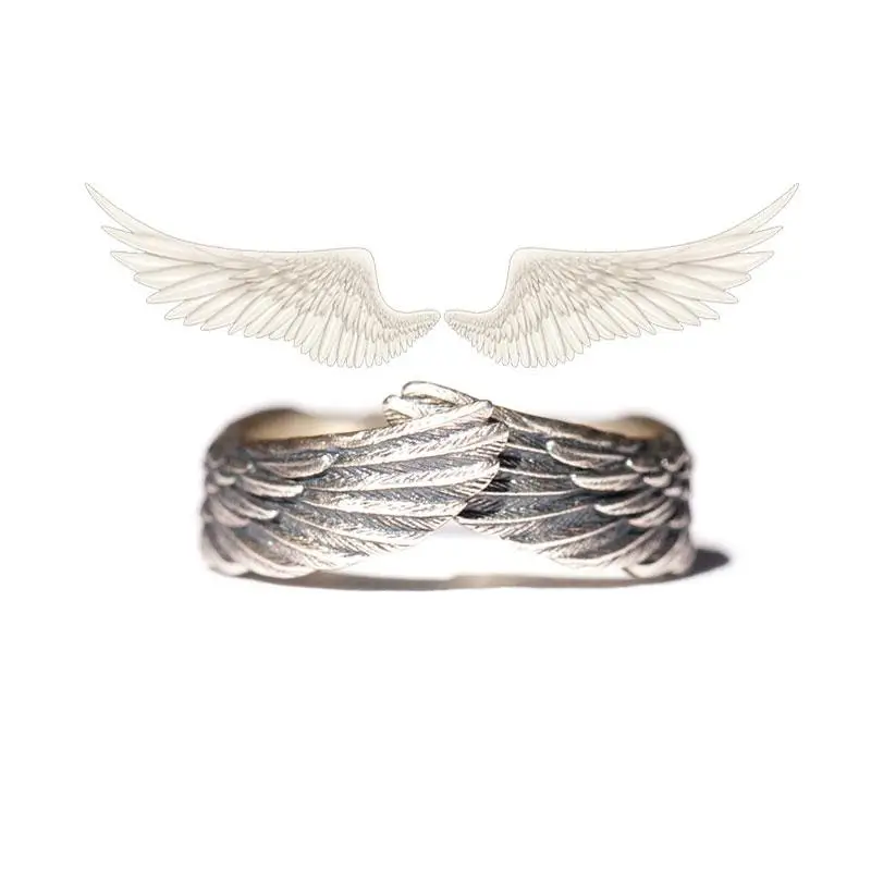 Takahashi Designer Original Retro Silver Color Angel Wings Open Ring Personality Ladies Trend Casual Party Jewelry
Takahashi Designer Original Retro Silver Color Angel Wings Open Ring Personality Ladies Trend Casual Party Jewelry