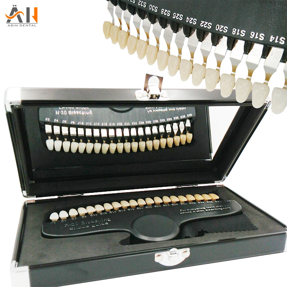3D Shade Guide Tooth Shade Chart Board Color Comparator W/ Mirror Cold Light Teeth White Bleaching Dental Plate Teeth Whitening
3D Shade Guide Tooth Shade Chart Board Color Comparator W/ Mirror Cold Light Teeth White Bleaching Dental Plate Teeth Whitening