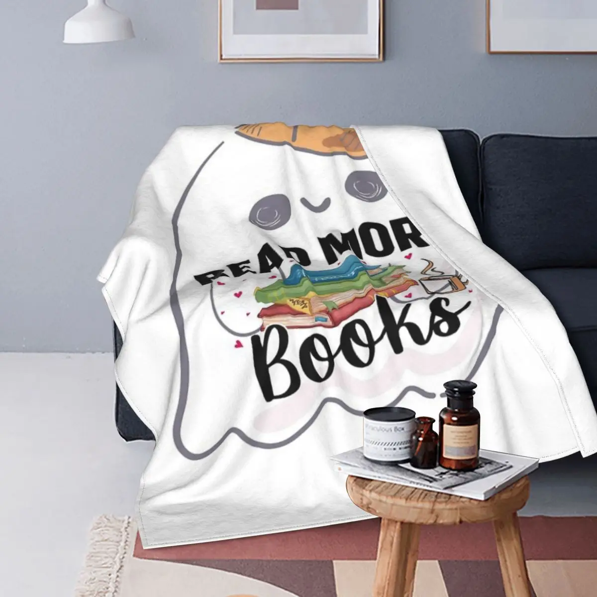 Boooooks Halloween Boo Read Books Blanket Bedspread Bed Plaid Rug Beach Blanket Summer Blanket Plaid On The Sofa 
Boooooks Halloween Boo Read Books Blanket Bedspread Bed Plaid Rug Beach Blanket Summer Blanket Plaid On The Sofa