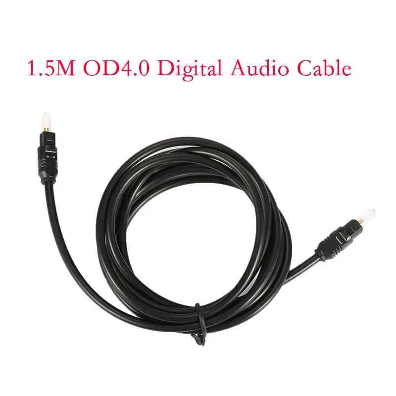 1pc 1.5m SPDIF MD DVD VCR CD AMP PLAYER Gold Plated Cable OD4.0mm Black Durable Digital Optical Audio Cable Toslink Gold Plated
1pc 1.5m SPDIF MD DVD VCR CD AMP PLAYER Gold Plated Cable OD4.0mm Black Durable Digital Optical Audio Cable Toslink Gold Plated