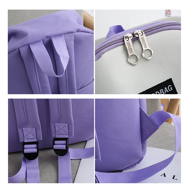 4 PCS Waterproof Multi-pouch School Backpack Set Zipper Closure Canvas Bag with Pencil Case and 2 x Shoulder Bag SWD889
4 PCS Waterproof Multi-pouch School Backpack Set Zipper Closure Canvas Bag with Pencil Case and 2 x Shoulder Bag SWD889