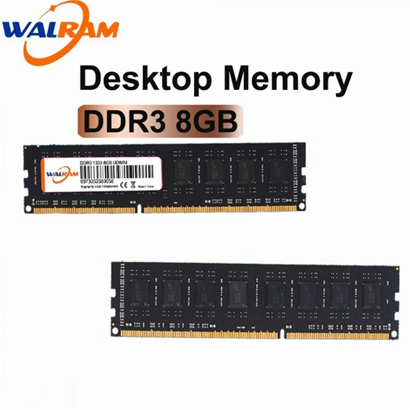 WALRAM DDR3 8GB 4GB 2GB PC3 1333 1600 1866 1333MHZ 1600MHZ 1866MHZ 12800 14900 8G PC Memory RAM Memoria Module Computer Desktop 
WALRAM DDR3 8GB 4GB 2GB PC3 1333 1600 1866 1333MHZ 1600MHZ 1866MHZ 12800 14900 8G PC Memory RAM Memoria Module Computer Desktop