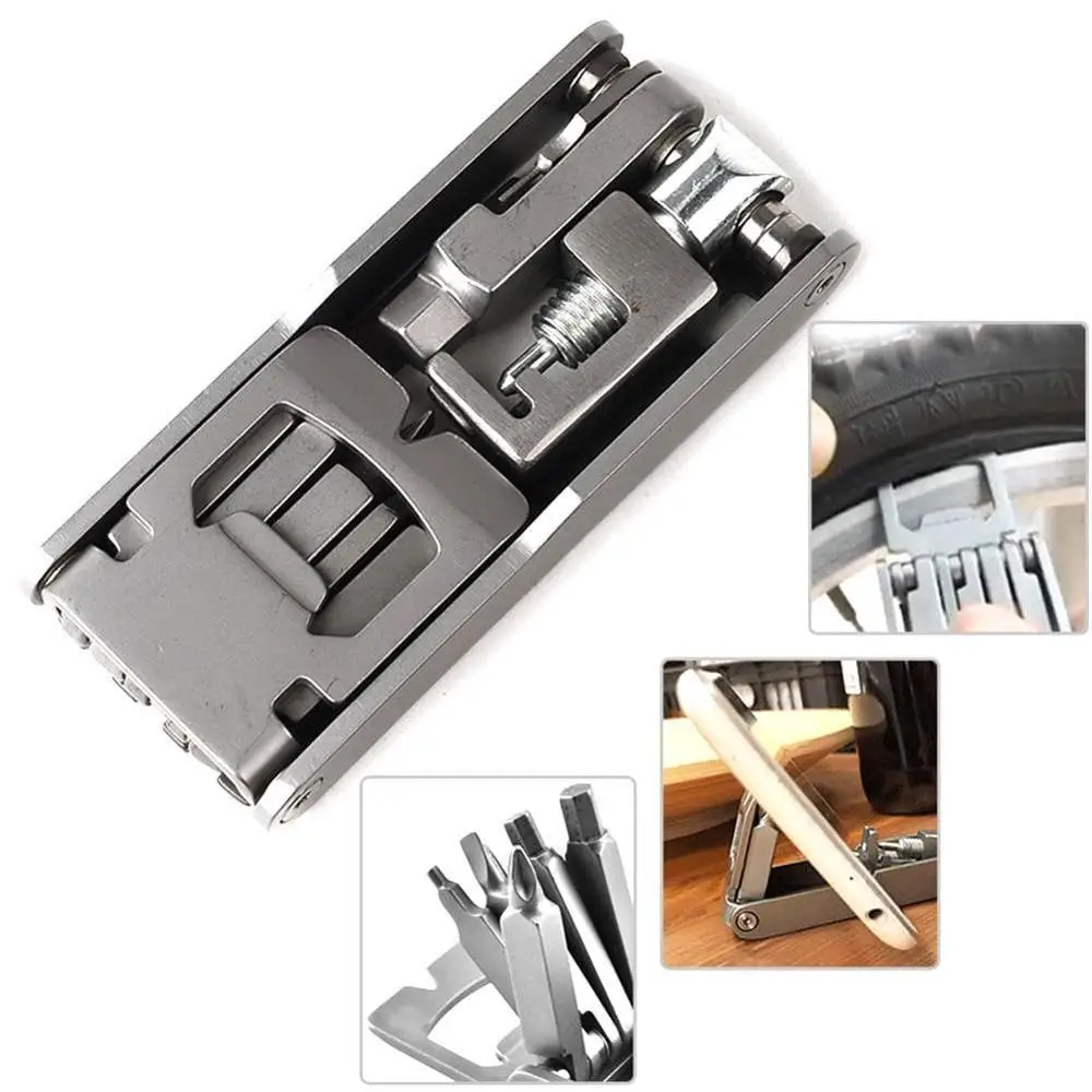 Multi-function 17 in 1 Gadget Steel Bike Portable Tool Repair Bicycle Accessories Multitool S7H6
Multi-function 17 in 1 Gadget Steel Bike Portable Tool Repair Bicycle Accessories Multitool S7H6