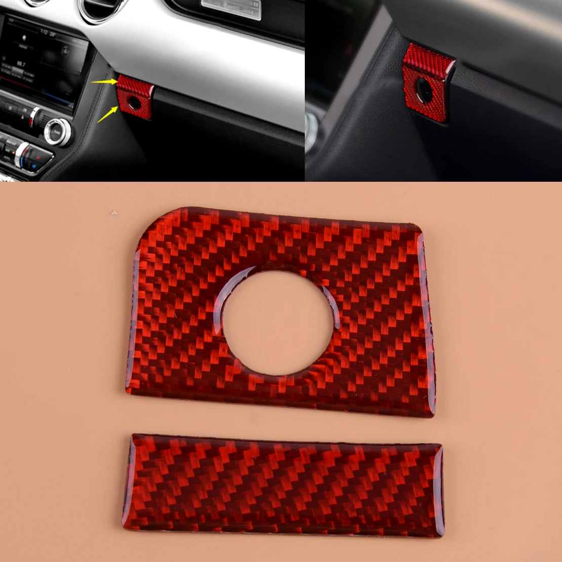 beler Carbon Fiber Red Style Co-pilot Storage Box Decor Cover Trim Fit for Ford Mustang 2015 2016 2017 2018 2019
beler Carbon Fiber Red Style Co-pilot Storage Box Decor Cover Trim Fit for Ford Mustang 2015 2016 2017 2018 2019