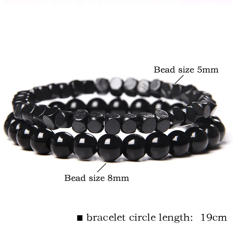 Square Wood Charm Bracelets Set Men Two Layers Bangles Black Onyx Stone Beads Pulsera Stretch Women Vintage Braid Couple Jewelry
Square Wood Charm Bracelets Set Men Two Layers Bangles Black Onyx Stone Beads Pulsera Stretch Women Vintage Braid Couple Jewelry