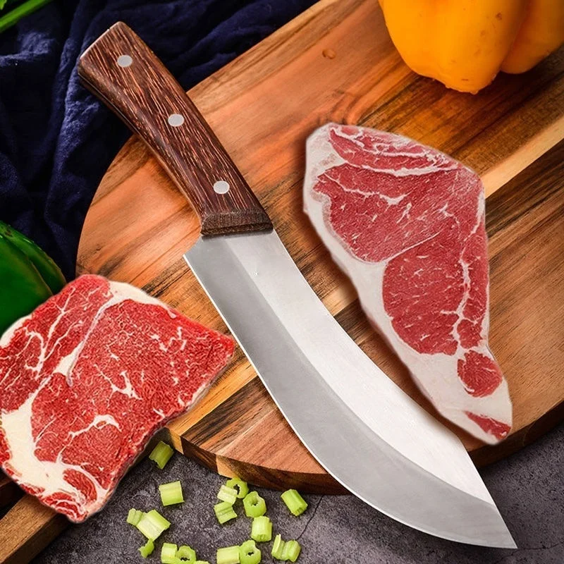 Butcher Knife Stainless Steel Vegetables Meat Chopping Knife Razor Sharp Cleaver Kitchen Knife Comfortable Handle Chef Knife
Butcher Knife Stainless Steel Vegetables Meat Chopping Knife Razor Sharp Cleaver Kitchen Knife Comfortable Handle Chef Knife