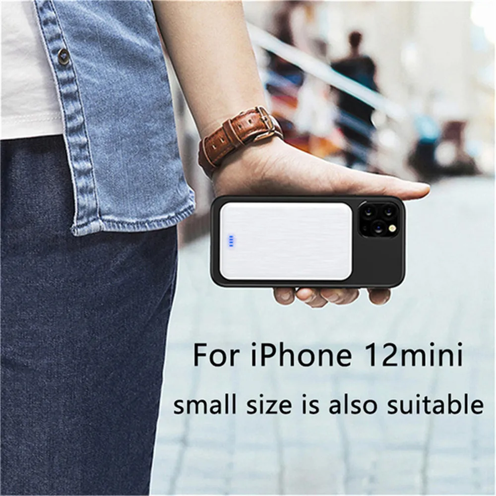 Suitable For Magsafe Magnetic Wireless Power Bank iphone 12/Pro/proMax/mini Mobile Phone Charger External Auxiliary Battery
Suitable For Magsafe Magnetic Wireless Power Bank iphone 12/Pro/proMax/mini Mobile Phone Charger External Auxiliary Battery