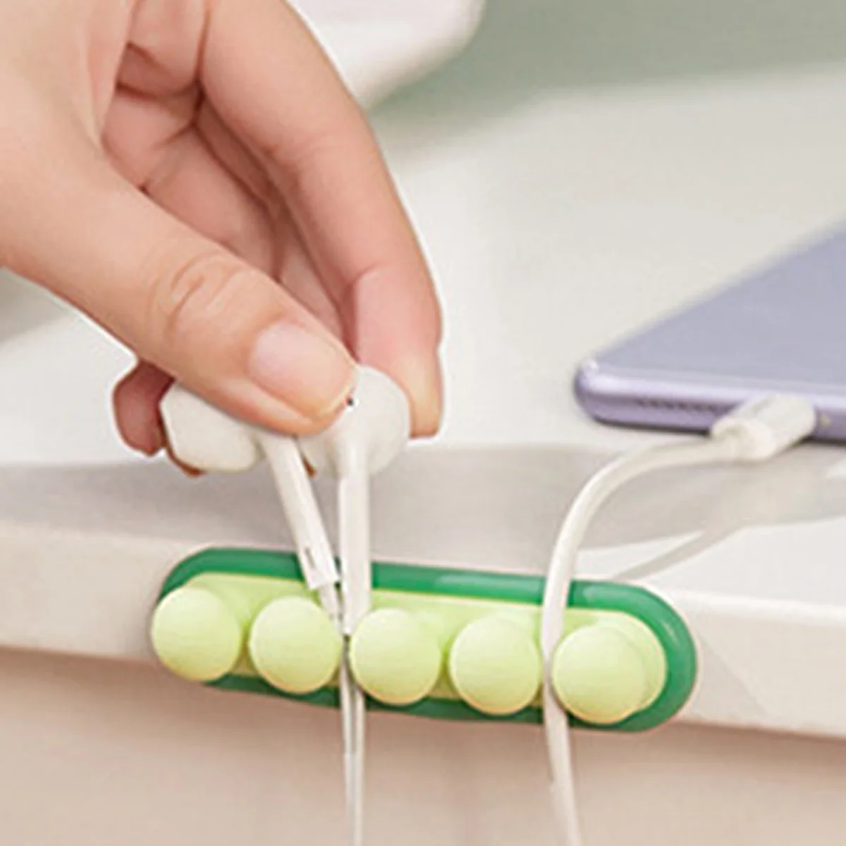 New Cable Holder Silicone Cable Organizer USB Winder Desktop Tidy Management Clips Holder For Mouse Keyboard Earphone Headset
New Cable Holder Silicone Cable Organizer USB Winder Desktop Tidy Management Clips Holder For Mouse Keyboard Earphone Headset