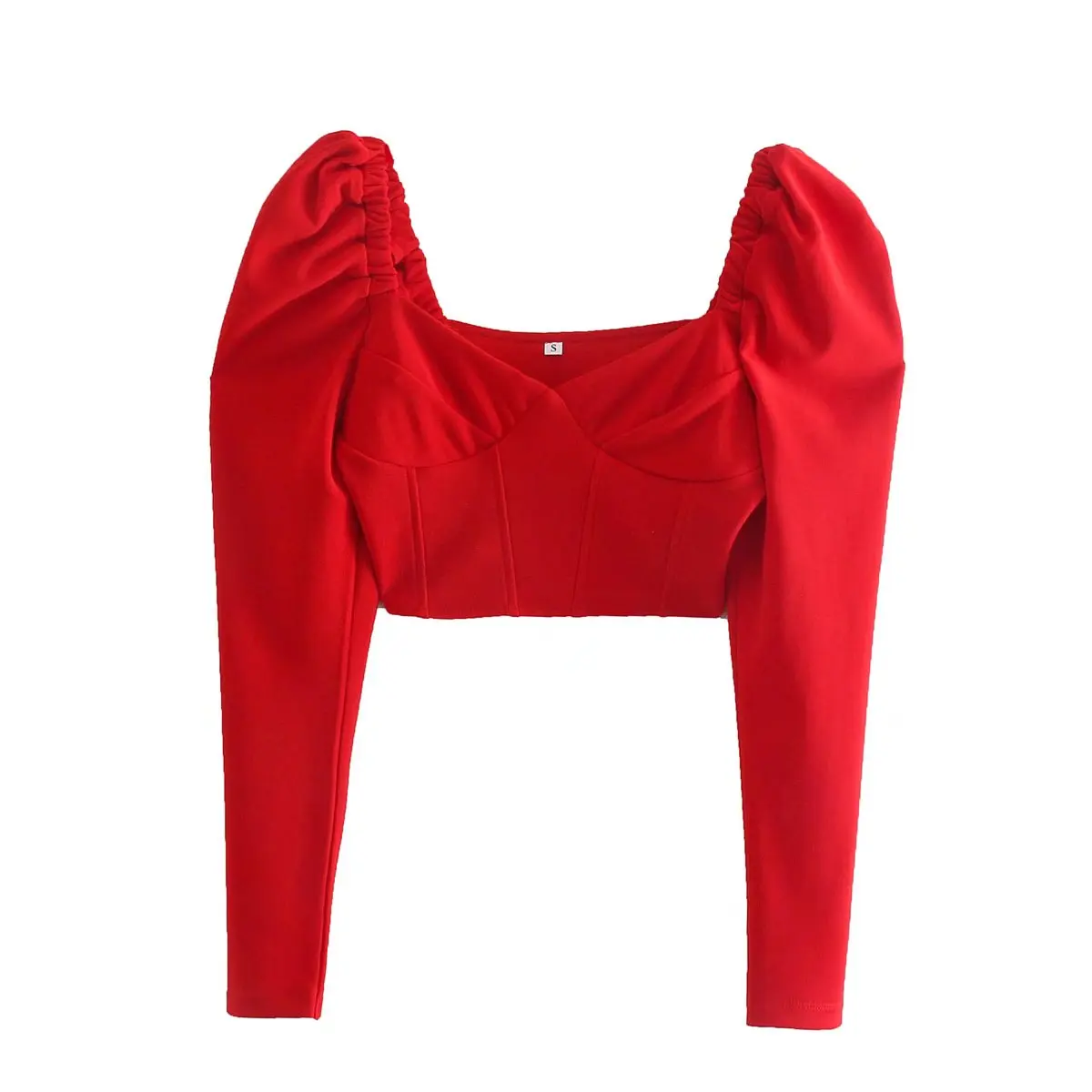 2022 Women Patchwork Red Crop T Shirt Long Sleeve Tees Ladies Casual Tee Shirt Street Wear Top
2022 Women Patchwork Red Crop T Shirt Long Sleeve Tees Ladies Casual Tee Shirt Street Wear Top