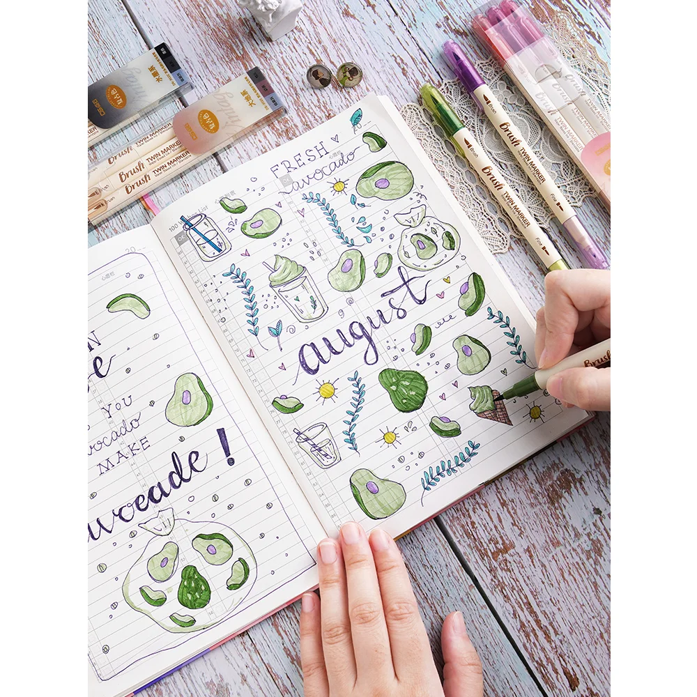 21pcs Vintage Color Dual-side Writing Art Brush Marker Pens Set for Drawing Paint Liner Watercolor Lettering Designs DIY F133
21pcs Vintage Color Dual-side Writing Art Brush Marker Pens Set for Drawing Paint Liner Watercolor Lettering Designs DIY F133