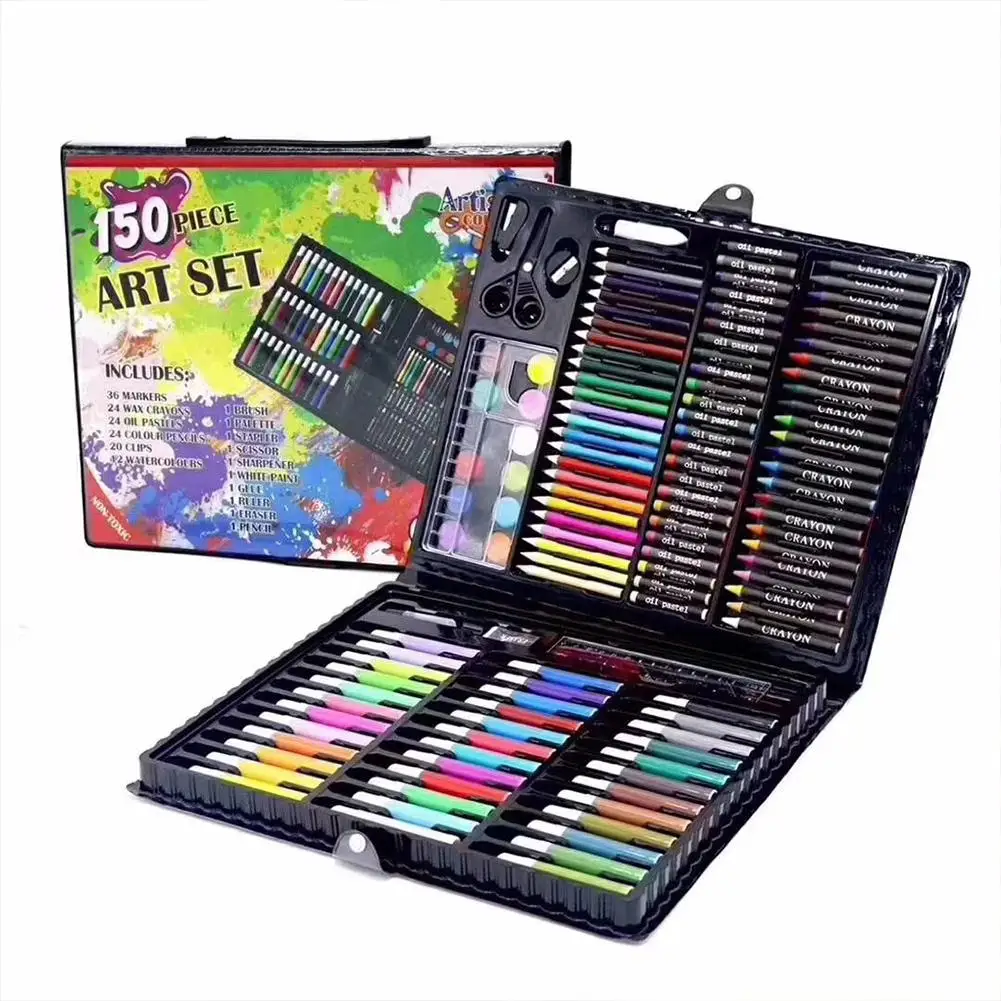 Yiwa 150Pcs/Set Kids Drawing Painting Watercolor Pen Stationery Set Pens Art Marker Fine Liner Brush Drawing Painting
Yiwa 150Pcs/Set Kids Drawing Painting Watercolor Pen Stationery Set Pens Art Marker Fine Liner Brush Drawing Painting