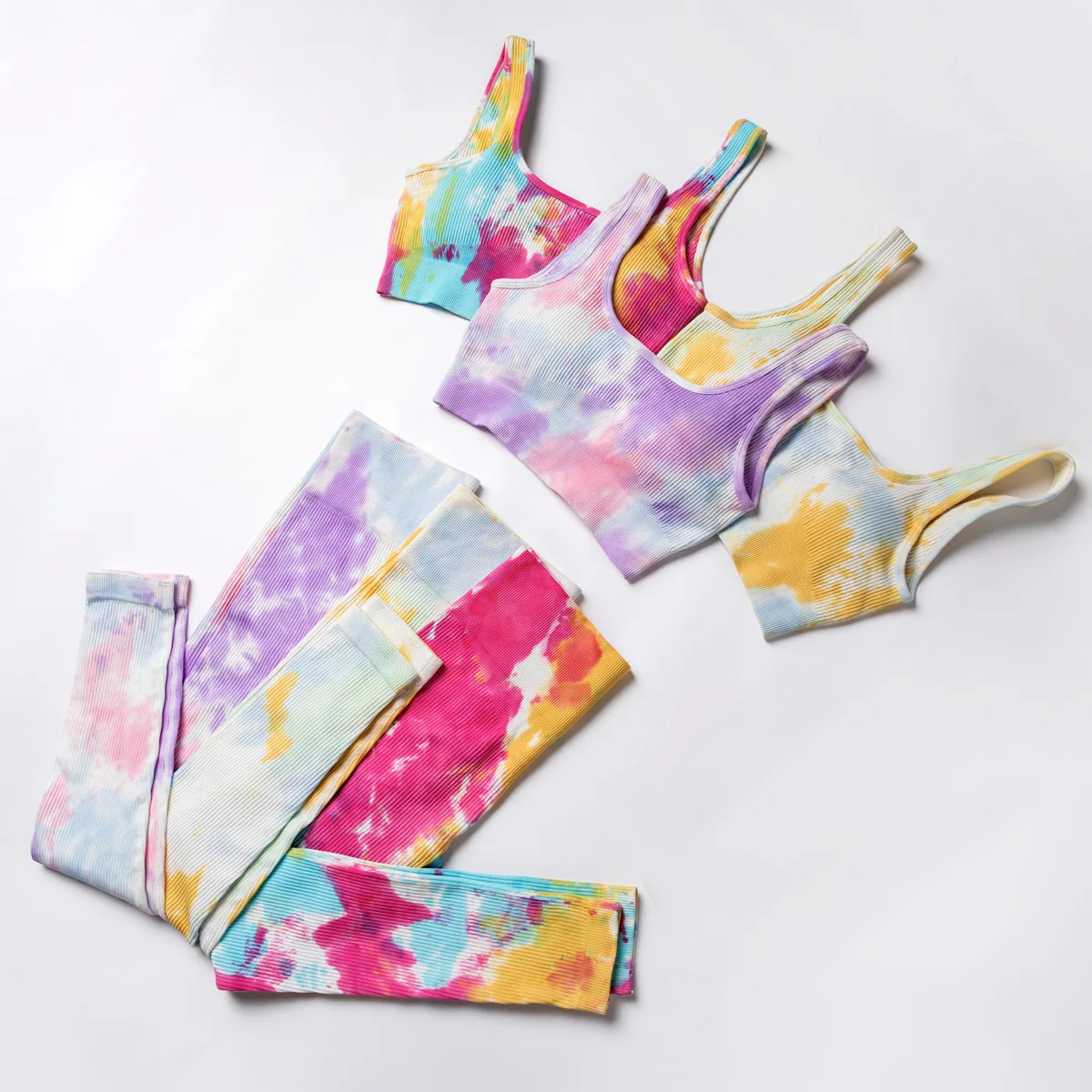 Yoga Clothing Set Seamless Die-Dye Color Ribbed Sports Bra Fitness 2pcs Outfits Waisted Leggings Tracksuit Women Clothes
Yoga Clothing Set Seamless Die-Dye Color Ribbed Sports Bra Fitness 2pcs Outfits Waisted Leggings Tracksuit Women Clothes