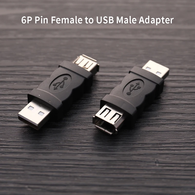 

New Portable Firewire IEEE 1394 6P Pin Female to USB Male Adaptor Convertor