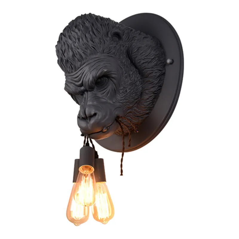 Nordic Resin Gorilla Wall Lamp Retro Modern Led Sconce Home Loft Bedroom Bedside Home Decor Wall Light Fixtures Luminaire WF
Nordic Resin Gorilla Wall Lamp Retro Modern Led Sconce Home Loft Bedroom Bedside Home Decor Wall Light Fixtures Luminaire WF