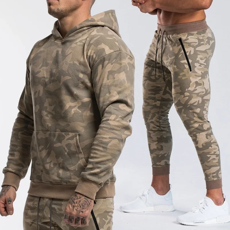 New Casual Running Sports Suit Men's Fall/winter European American Camouflage Couple Sports Outdoor Hooded Sweatshirt Suit
New Casual Running Sports Suit Men's Fall/winter European American Camouflage Couple Sports Outdoor Hooded Sweatshirt Suit