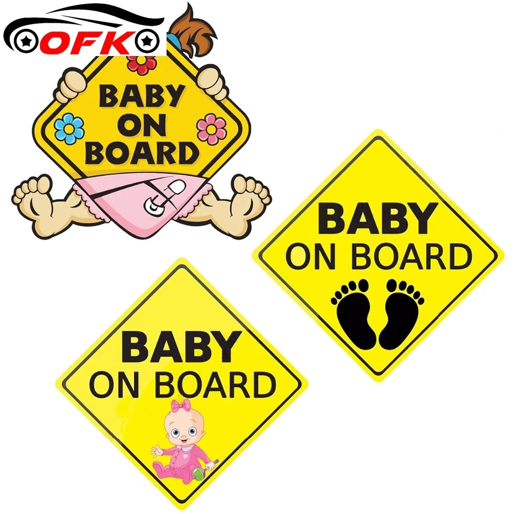 Hot Sell BABY ON BOARD Reflective Child Car Stickers Warning Decals toon Baby In Warming -Sticker 
Hot Sell BABY ON BOARD Reflective Child Car Stickers Warning Decals toon Baby In Warming -Sticker