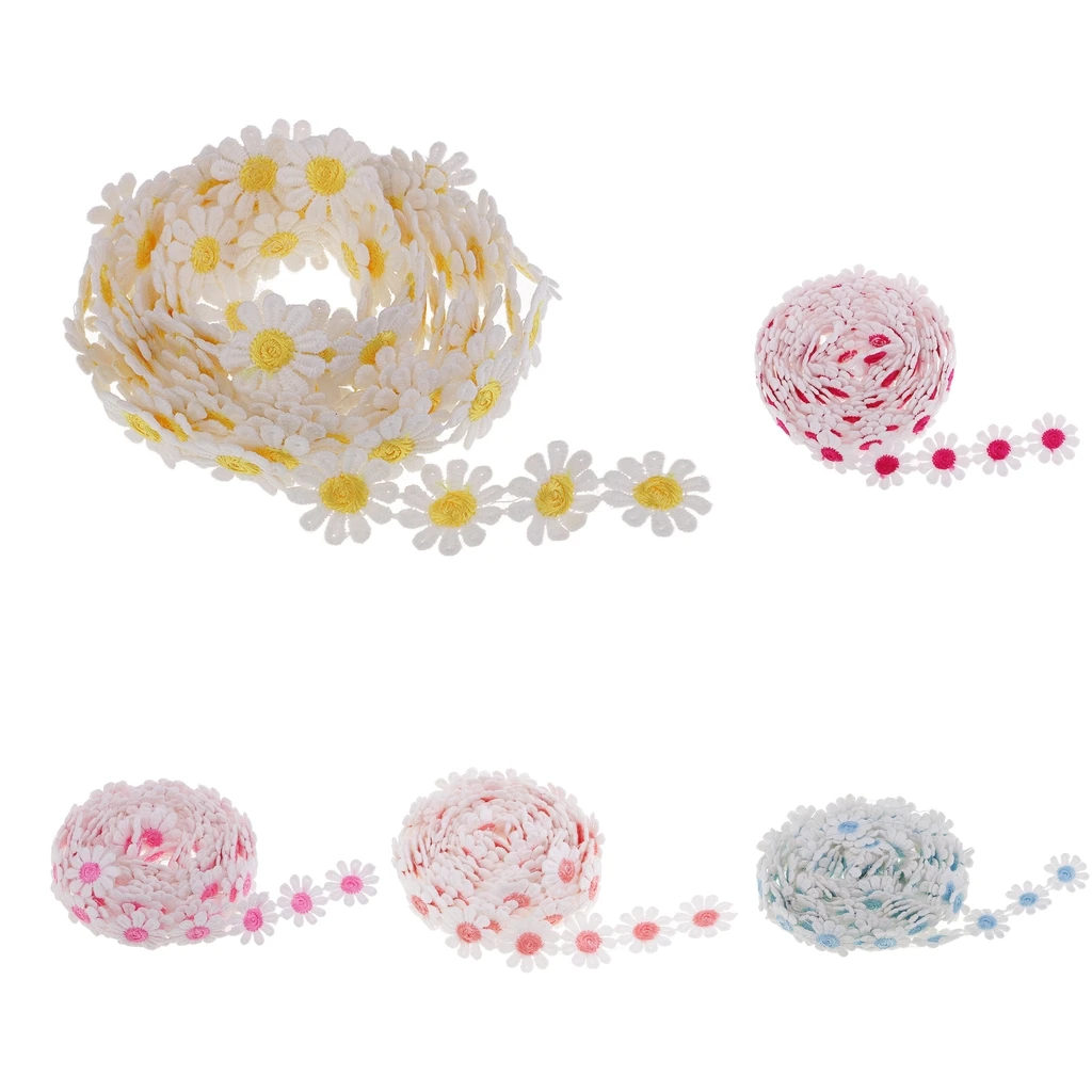 3yds 25mm Daisy Lace Trim Ribbon Applique Sewing Dressmaking Edging Trimming Wedding DIY Lace Ribbon Handmade Sewing Crafts
3yds 25mm Daisy Lace Trim Ribbon Applique Sewing Dressmaking Edging Trimming Wedding DIY Lace Ribbon Handmade Sewing Crafts