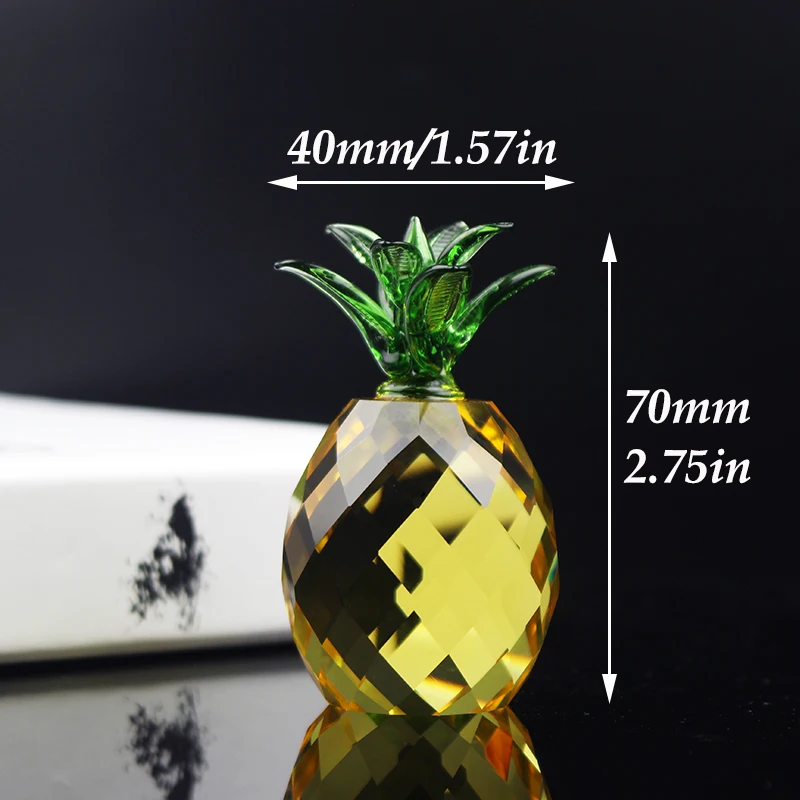 Crystal Pineapple Fruit Glass Paperweight Office Home Decoration Party Ornament Accessory Wedding Christmas Gifts
Crystal Pineapple Fruit Glass Paperweight Office Home Decoration Party Ornament Accessory Wedding Christmas Gifts