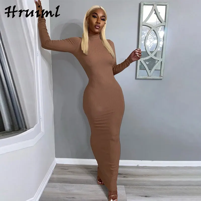 Woman Dresses Skinny Long Sleeve Backless Fashion Dresses Women Floor Length Hollow Out Sexy Night Club Solid Color Dresses
Woman Dresses Skinny Long Sleeve Backless Fashion Dresses Women Floor Length Hollow Out Sexy Night Club Solid Color Dresses