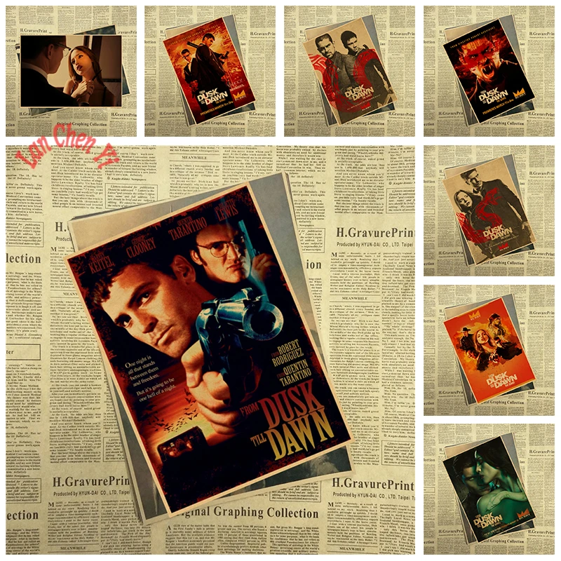 lassic Movie Kraft Paper Poster From Dusk Till Dawn Cafe Creative wallpaper Interior Decoration
lassic Movie Kraft Paper Poster From Dusk Till Dawn Cafe Creative wallpaper Interior Decoration