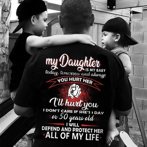Men's Sports Shirts My Daughter Is My Baby Today Tomorrow and Always Casual Shirt 
Men's Sports Shirts My Daughter Is My Baby Today Tomorrow and Always Casual Shirt