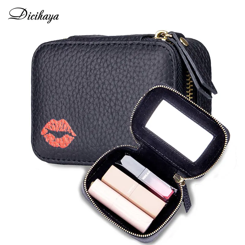 Женский кошелек DICIHAYA из натуральной кожи, маленькая дорожная дамская сумочка на молнии для хранения губной помады, маленькие косметические... 
Женский кошелек DICIHAYA из натуральной кожи, маленькая дорожная дамская сумочка на молнии для хранения губной помады, маленькие косметические...