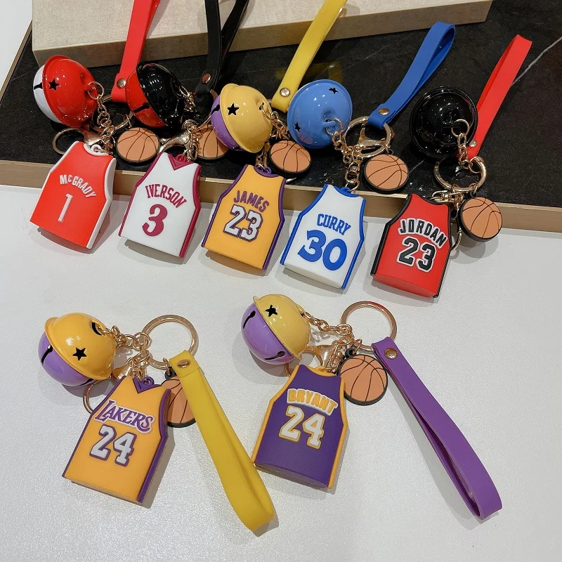 Popular Basketball Star Jersey Keychain, Soft Silicone Keychain, Men's and Women's Trend Decoration, Backpack Bell Pendant
Popular Basketball Star Jersey Keychain, Soft Silicone Keychain, Men's and Women's Trend Decoration, Backpack Bell Pendant