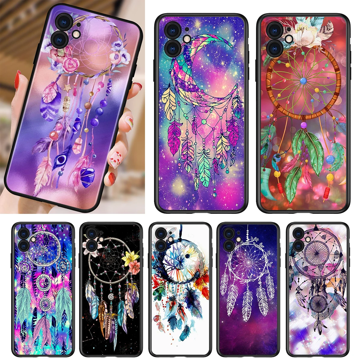 Phone Case For Apple iPhone 13 12 11 SE XS XR X 7 8 6 5 S mini Plus Pro MAX 2020 Hot Dream Catcher Black Soft Cover
Phone Case For Apple iPhone 13 12 11 SE XS XR X 7 8 6 5 S mini Plus Pro MAX 2020 Hot Dream Catcher Black Soft Cover