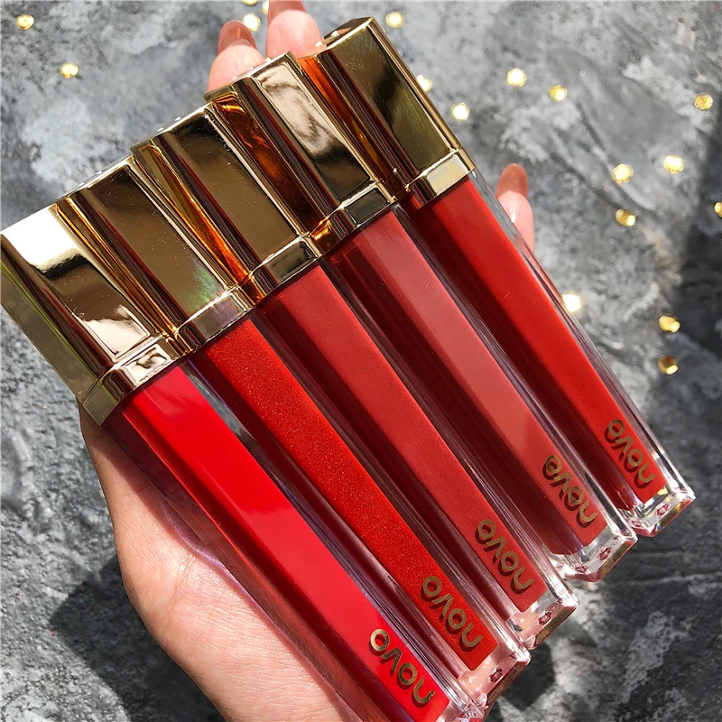 NOVO 6 Colours Matte Sexy Lip Gloss Velvet Long Lasting Liquid Lip Stick Waterproof Beauty Keep 24h Lipgloss Women Lips Make Up
NOVO 6 Colours Matte Sexy Lip Gloss Velvet Long Lasting Liquid Lip Stick Waterproof Beauty Keep 24h Lipgloss Women Lips Make Up