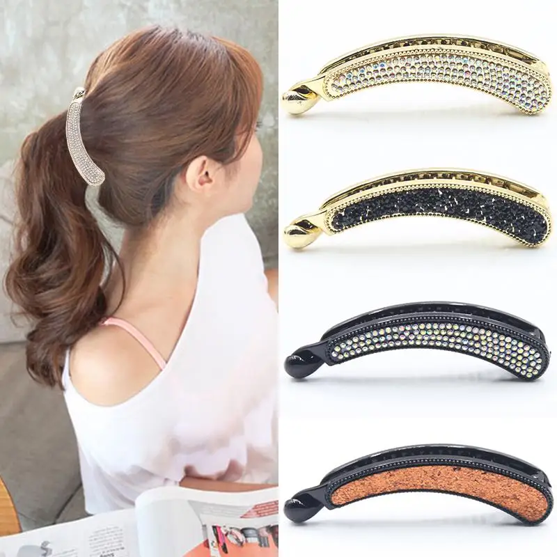 Fashion Crystal Elegant Horsetail Clip Hair Accessories Vertical Hairpin Bowknot Charm Hair Grip Bridal Rhinestone Hair Pins
Fashion Crystal Elegant Horsetail Clip Hair Accessories Vertical Hairpin Bowknot Charm Hair Grip Bridal Rhinestone Hair Pins