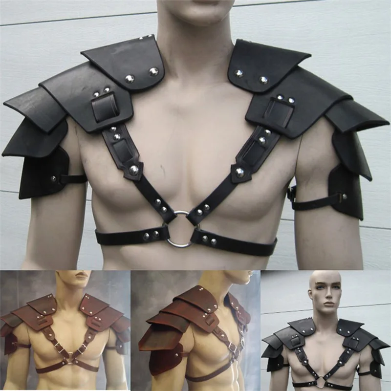 Middle Ages Men Medieval Accessory Viking Knight Costume Shoulder Armor Vintage Gothic Pirate Warrior Cosplay Harness Pauldrons
Middle Ages Men Medieval Accessory Viking Knight Costume Shoulder Armor Vintage Gothic Pirate Warrior Cosplay Harness Pauldrons